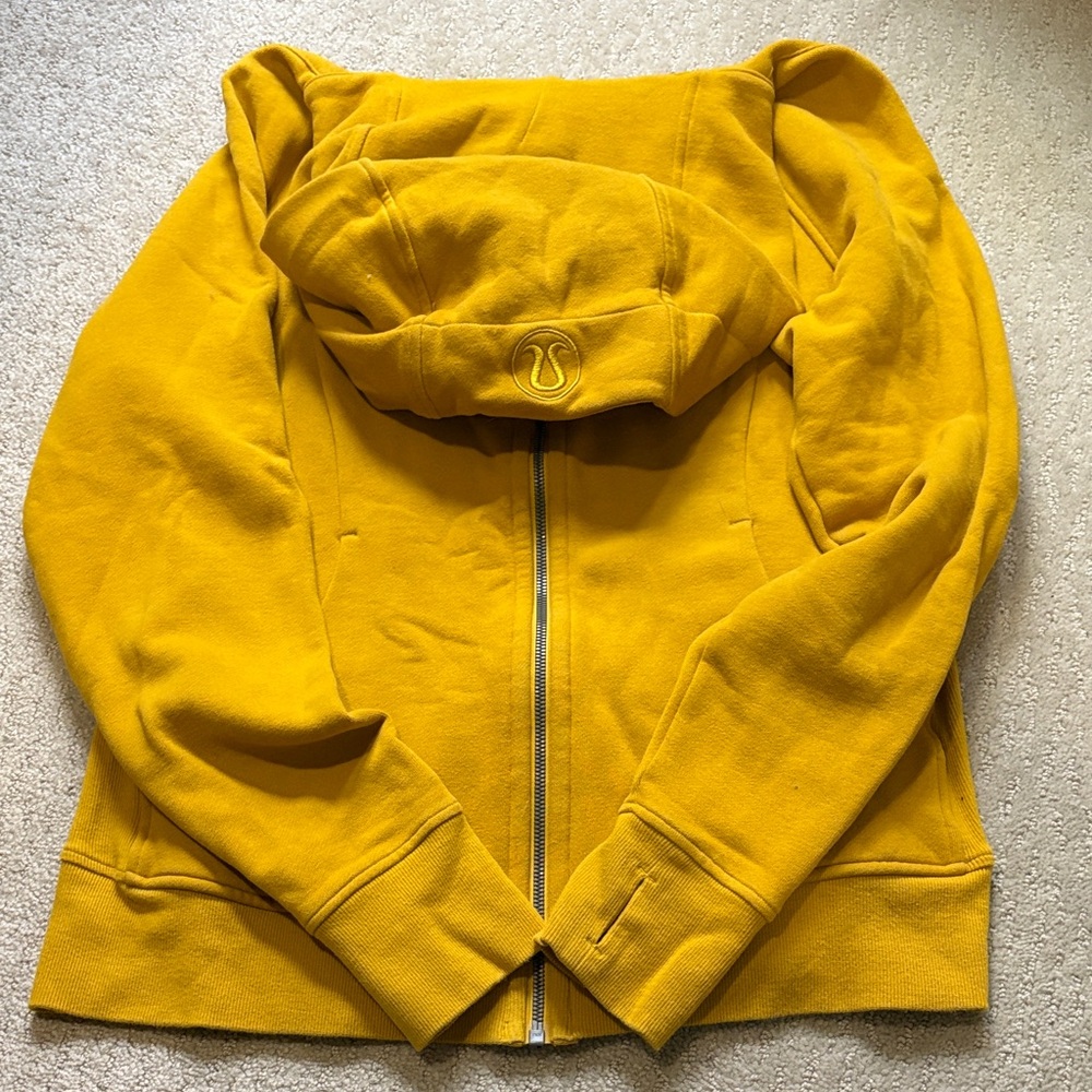 Women’s Lululemon Mustard Yellow Zip-Up Hoodie